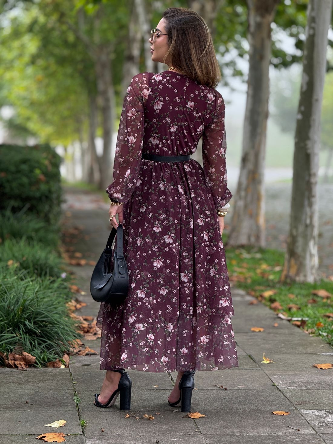 Vestido Tule Malu Borgonha Vestido Tule Malu Borgonha