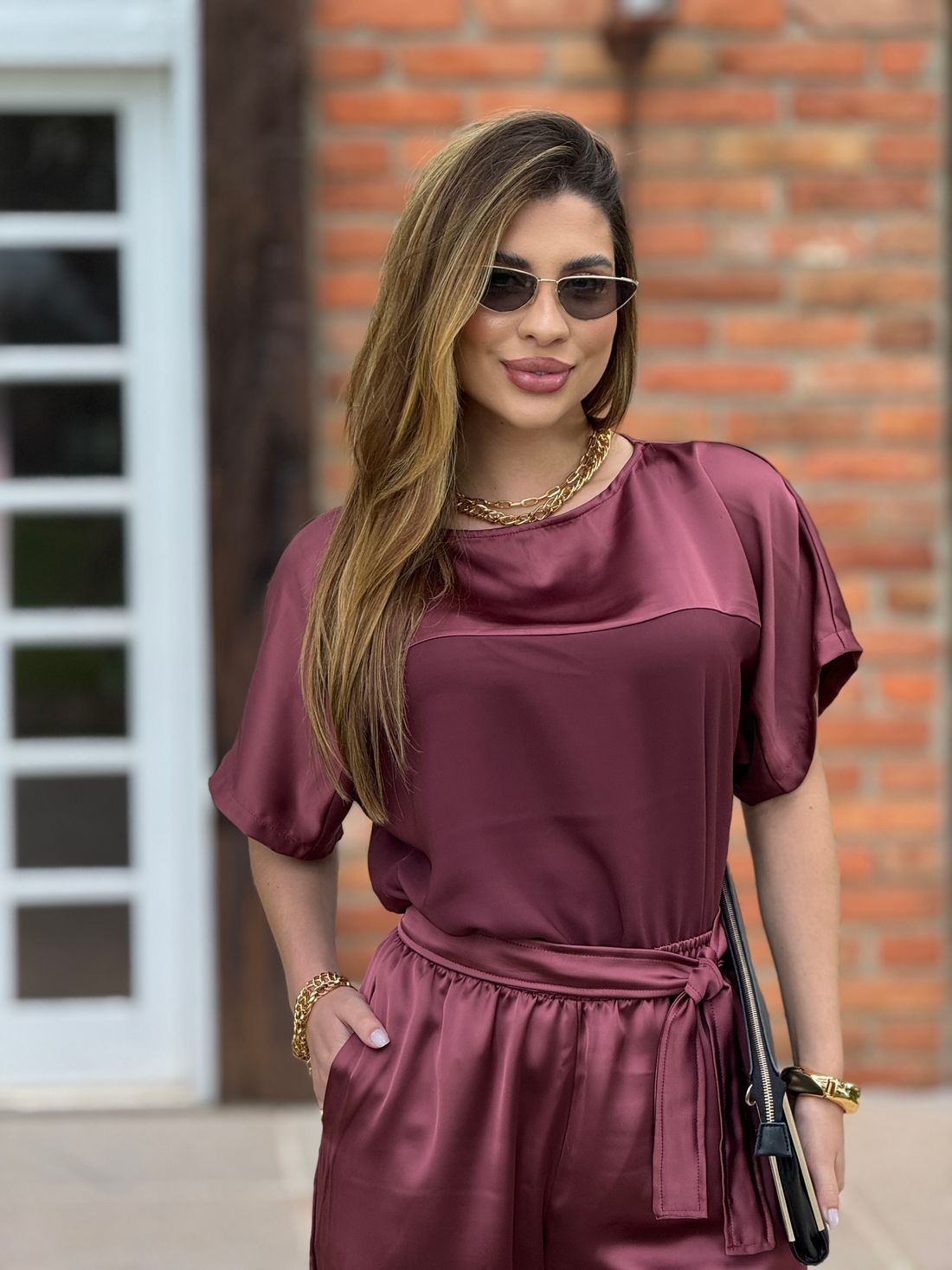 Blusa Jade VInho Blusa Jade VInho