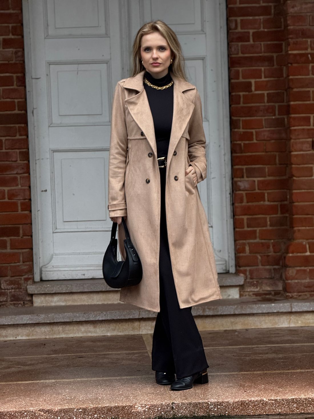 Trench Coat Suede Cappuccino Trench Coat Suede Cappuccino