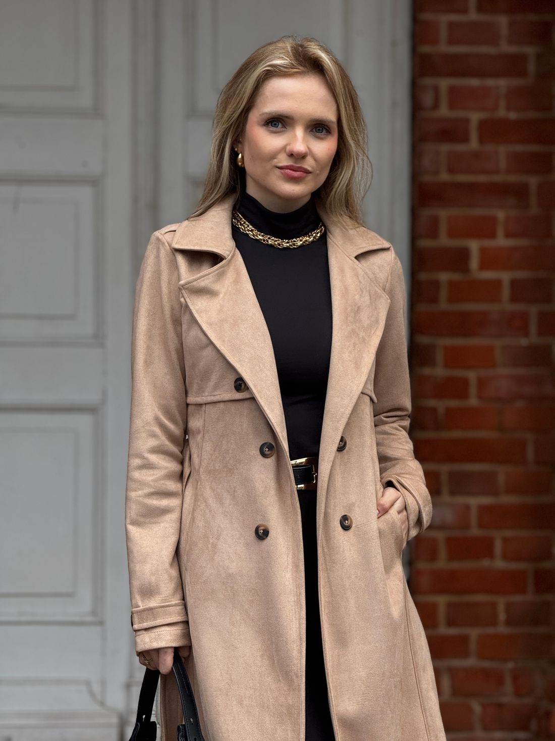 Trench Coat Suede Cappuccino Trench Coat Suede Cappuccino