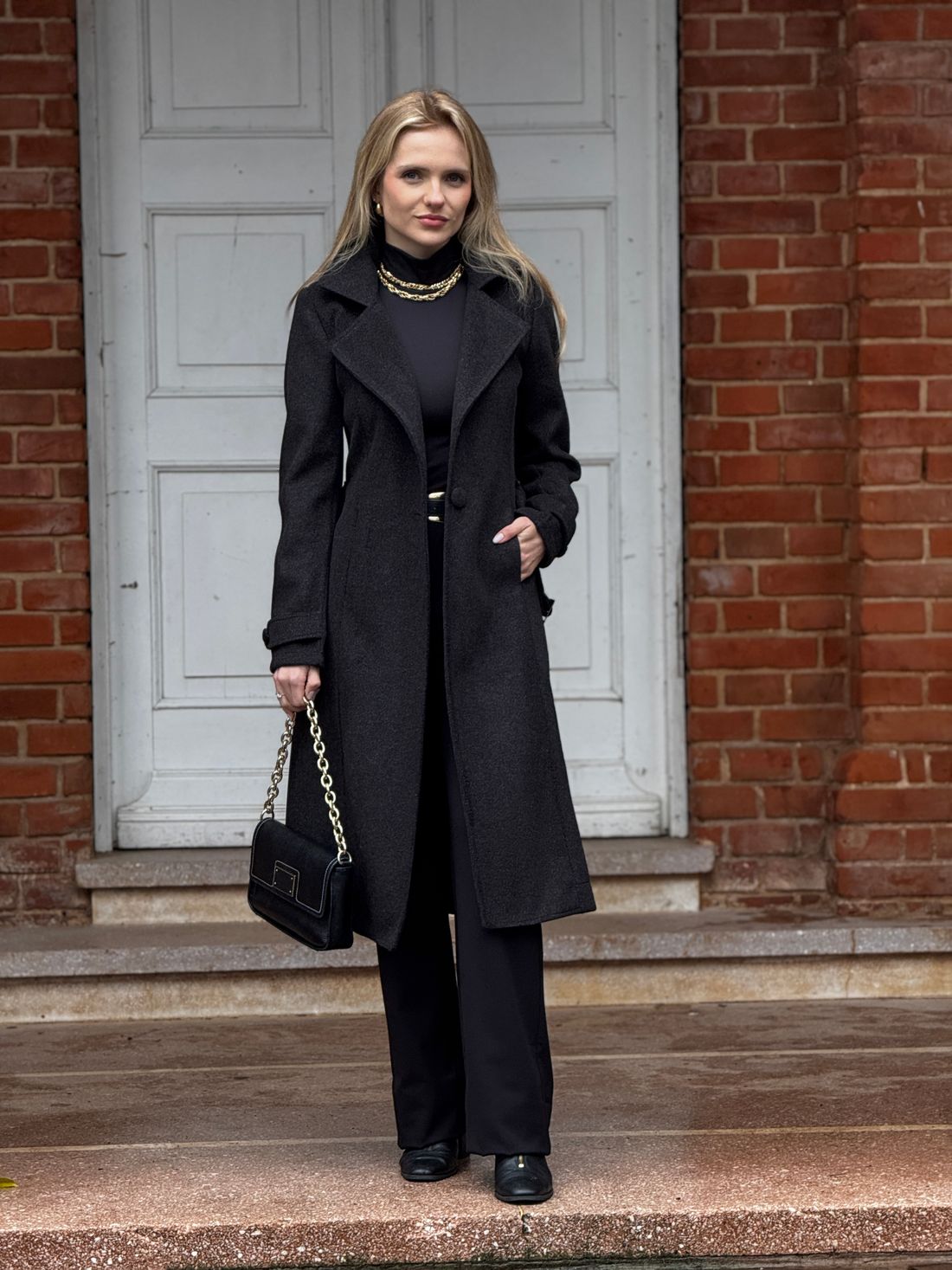Overcoat Dinamarca Preto Overcoat Dinamarca Preto