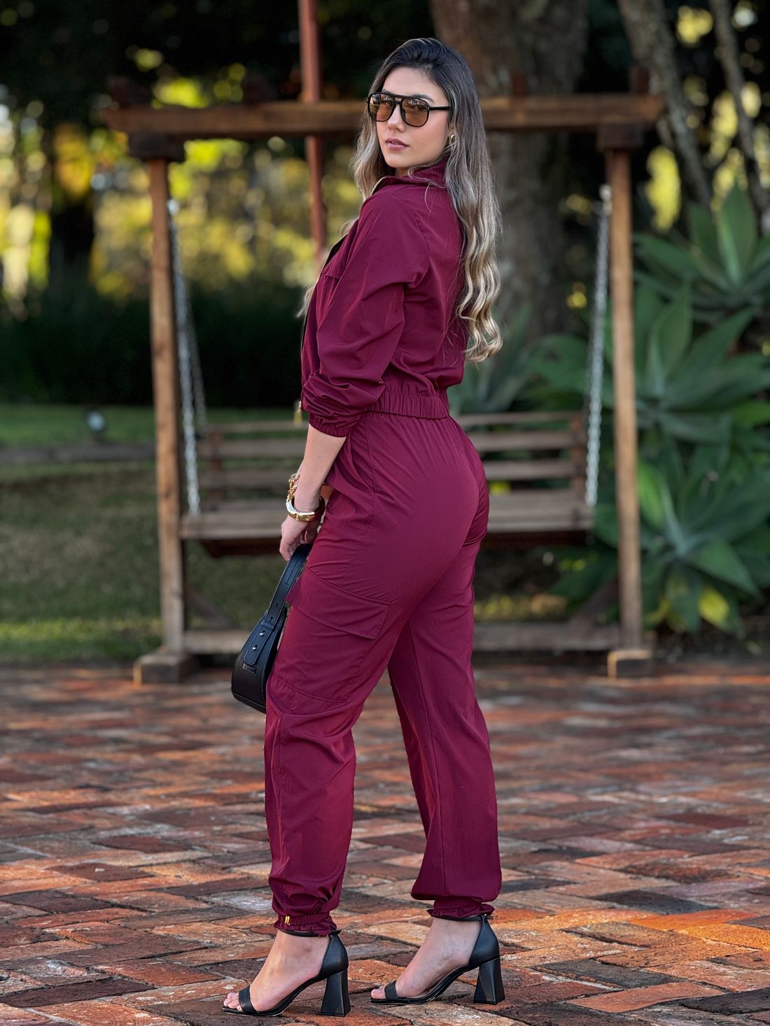 Wide Leg Anelyse Bordo