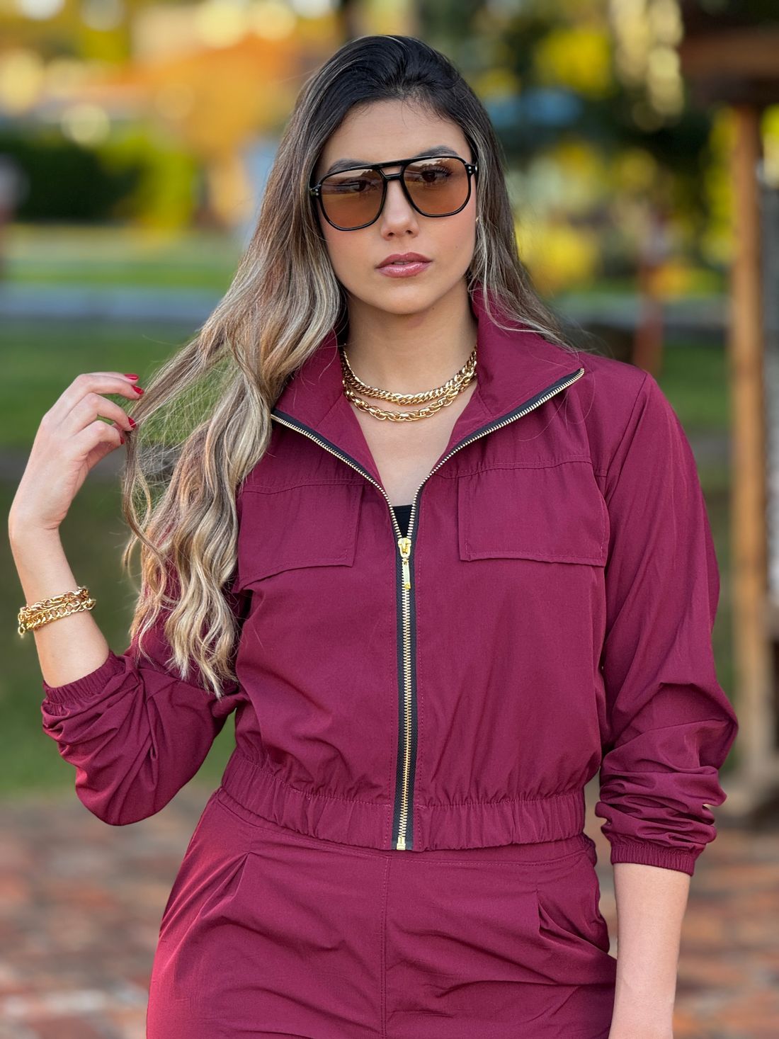 Jaqueta Anelyse Bordo