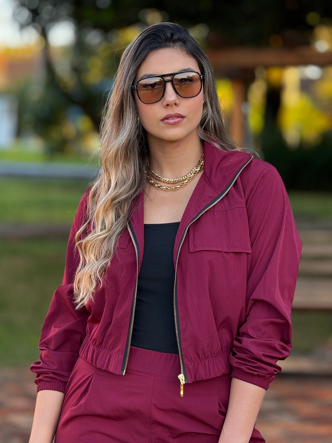 Jaqueta Anelyse Bordo