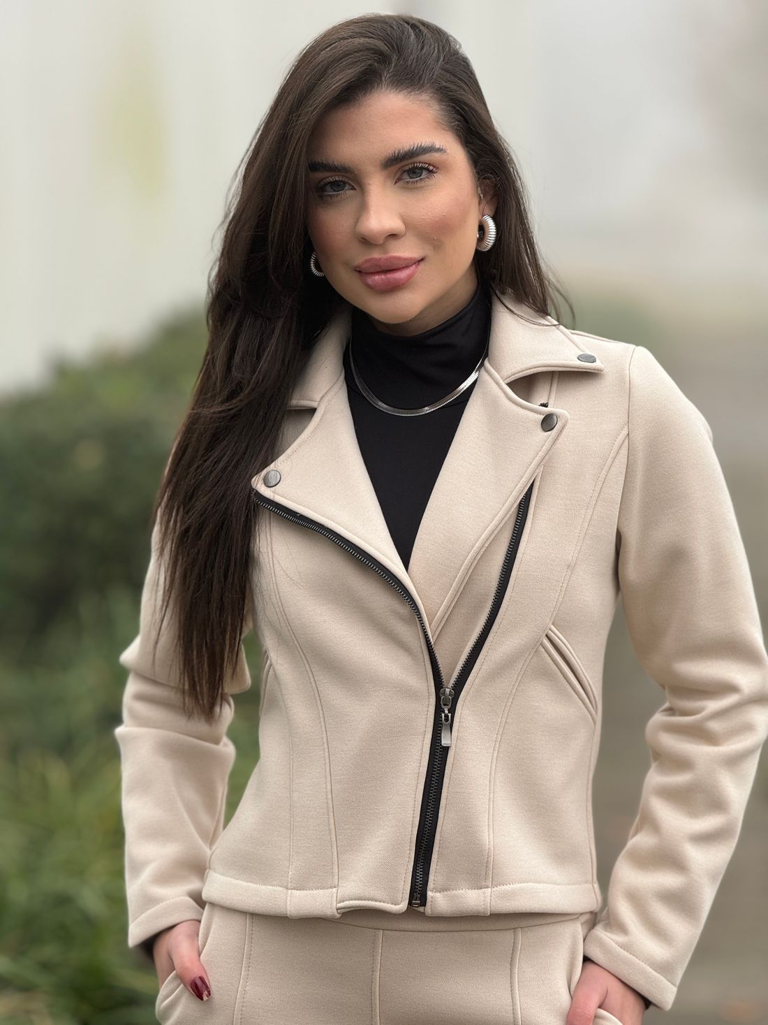 Jaqueta Vitoria Creme Jaqueta Vitoria Creme