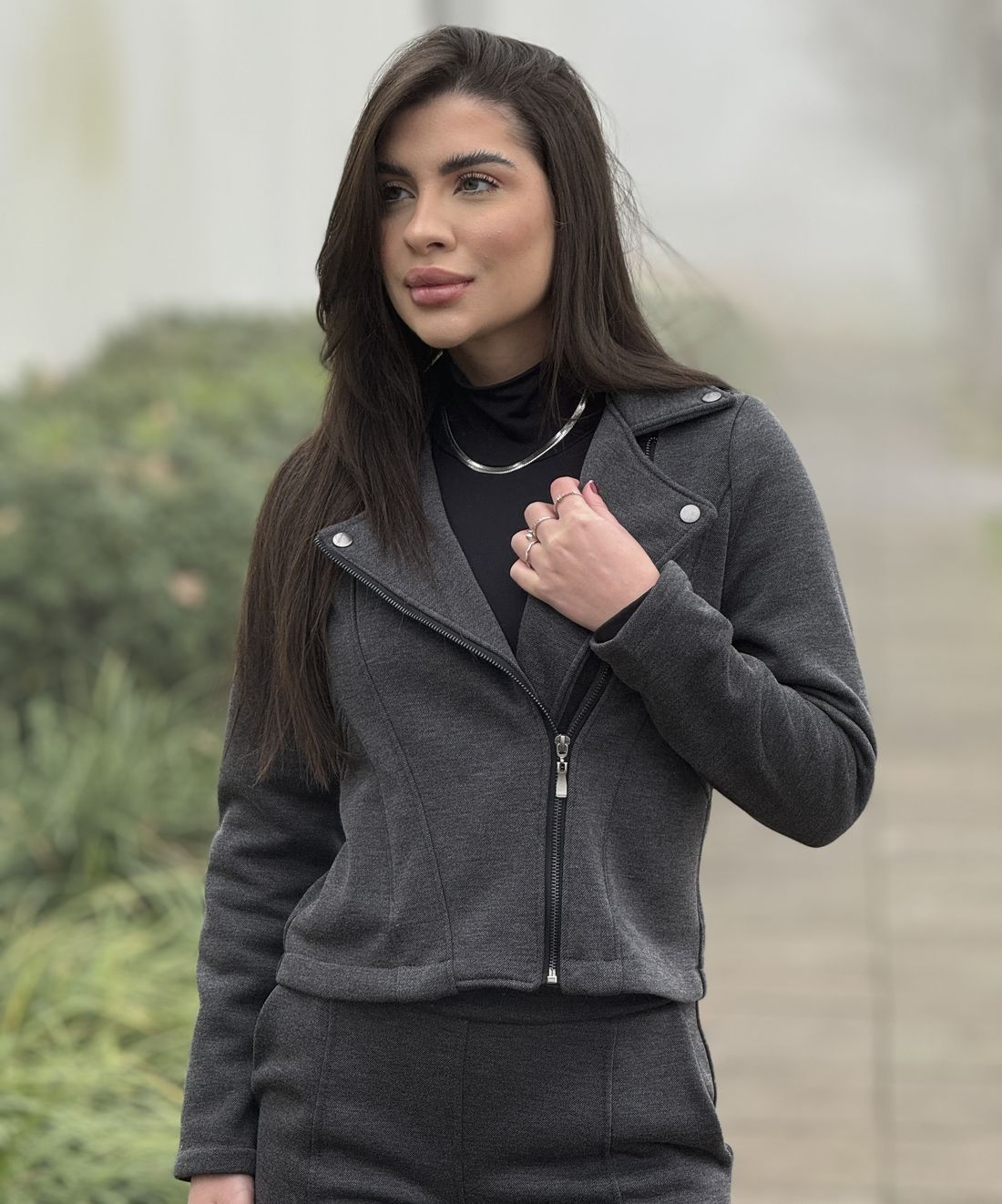 Jaqueta Vitoria Chumbo Jaqueta Vitoria Chumbo