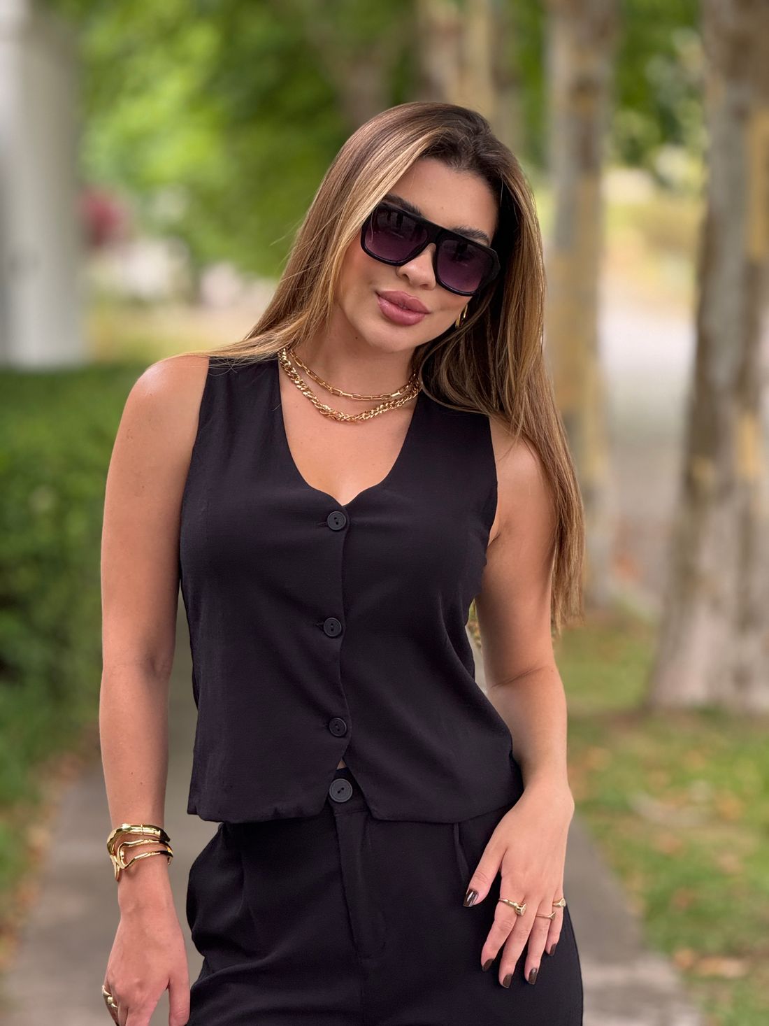 Colete Valentina Preto Colete Valentina Preto