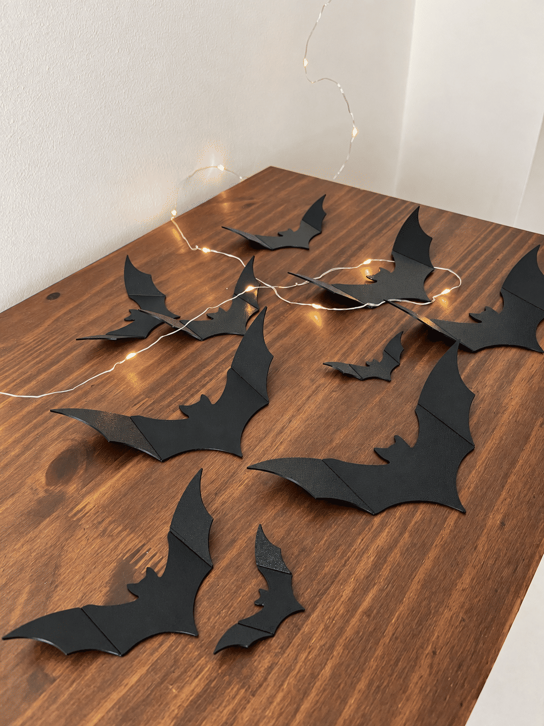 Kit 10 Morcegos Decorativos de Parede Halloween em Impressão 3D Kit 10 Morcegos Decorativos de Parede Halloween em Impressão 3D