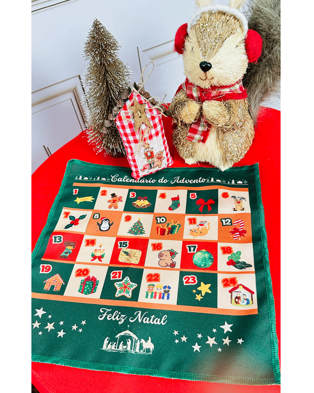 Mini Calendário do Advento de Geladeira Mini Calendário do Advento de Geladeira