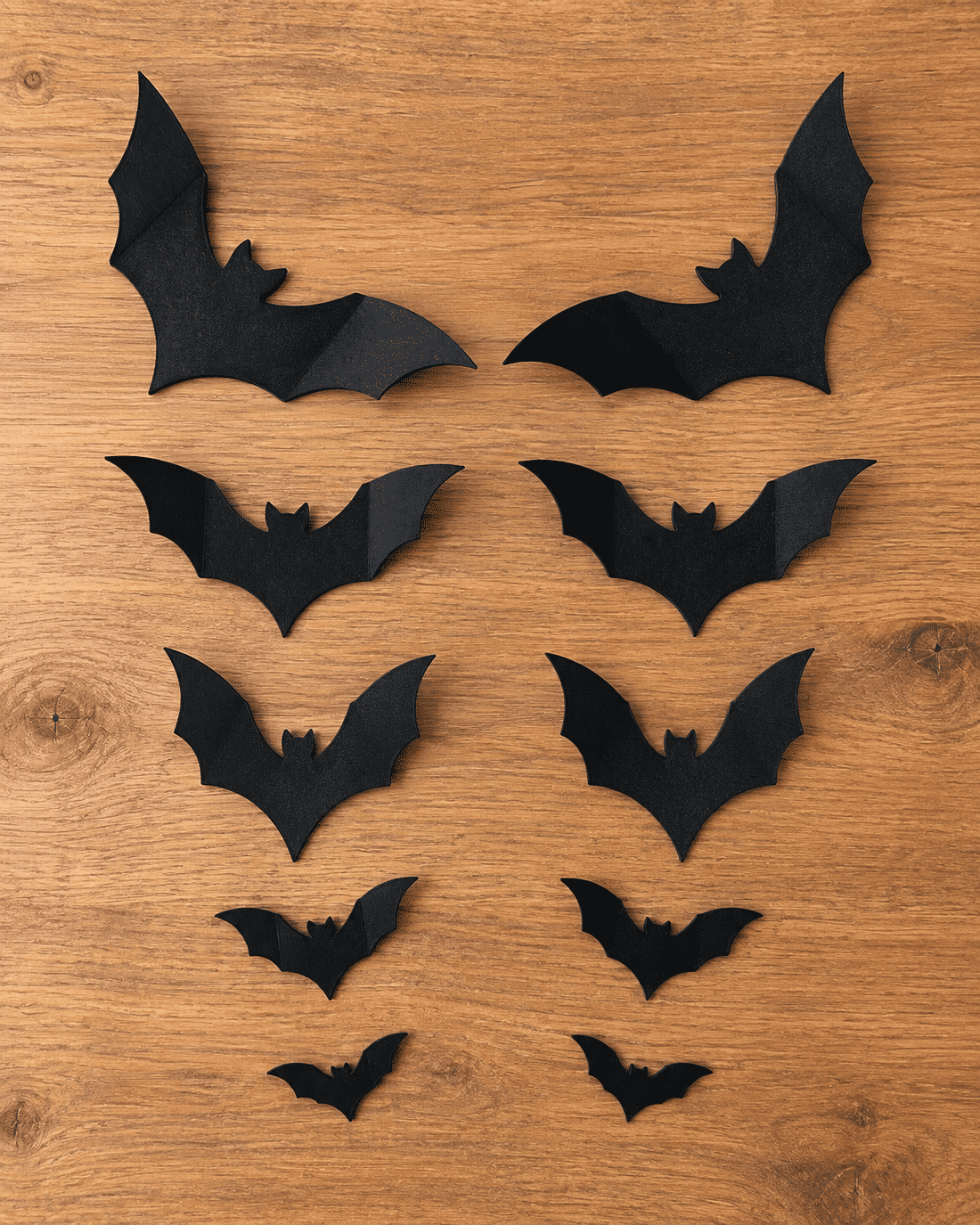 Kit 10 Morcegos Decorativos de Parede Halloween em Impressão 3D Kit 10 Morcegos Decorativos de Parede Halloween em Impressão 3D