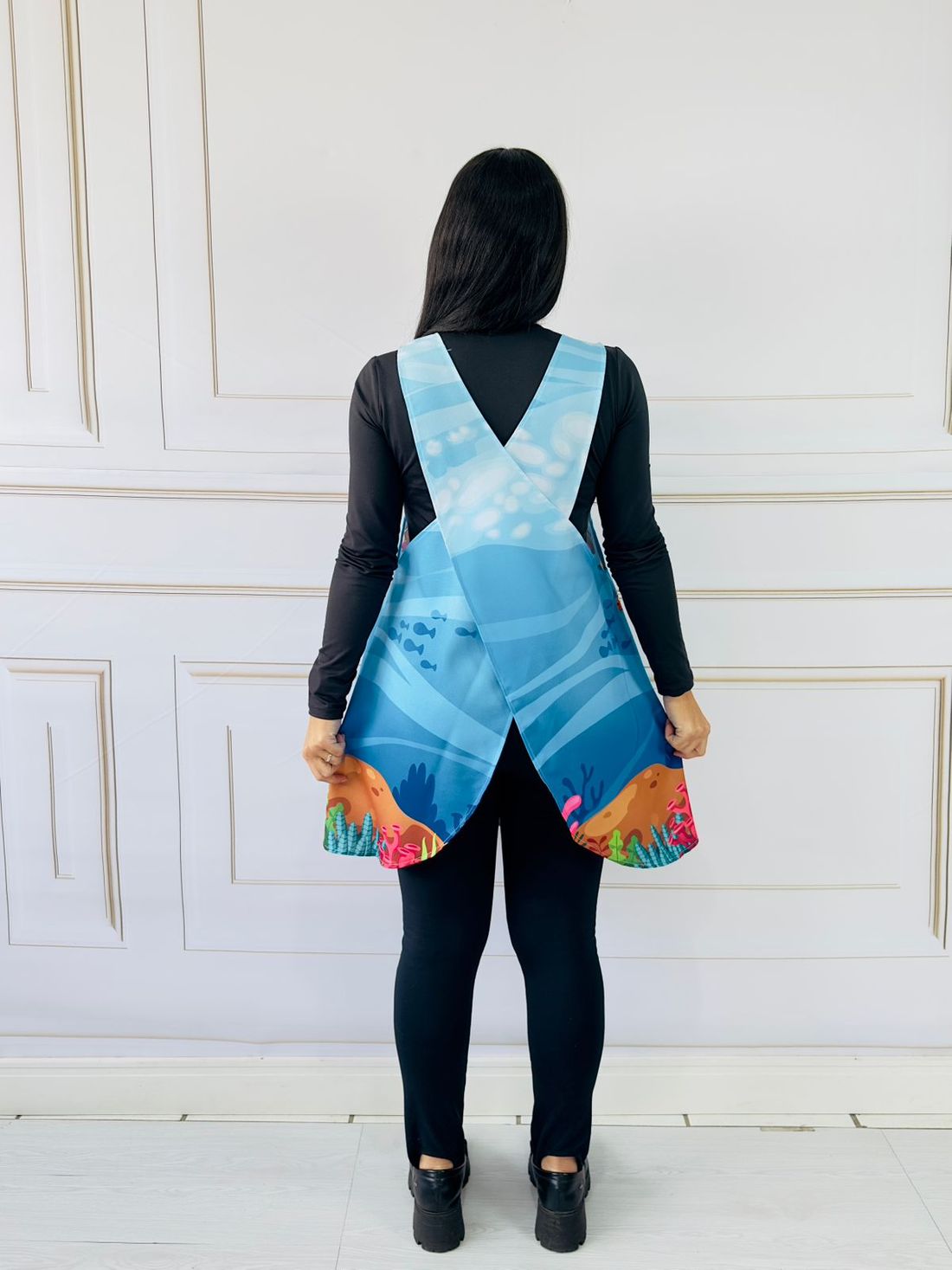 Avental Japonês Fundo do Mar 2 Avental Japonês Fundo do Mar 2