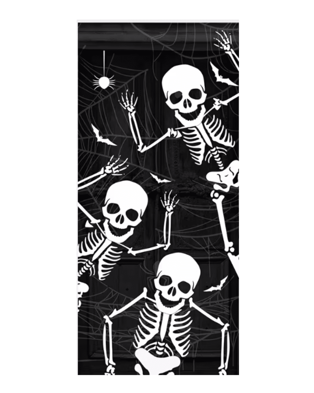 Kit 02- Halloween Esqueleto muito Louco — 1 Capa de Porta + 4 Capas de Almofada 45x45 Kit 02- Halloween Esqueleto muito Louco — 1 Capa de Porta + 4 Capas de Almofada 45x45