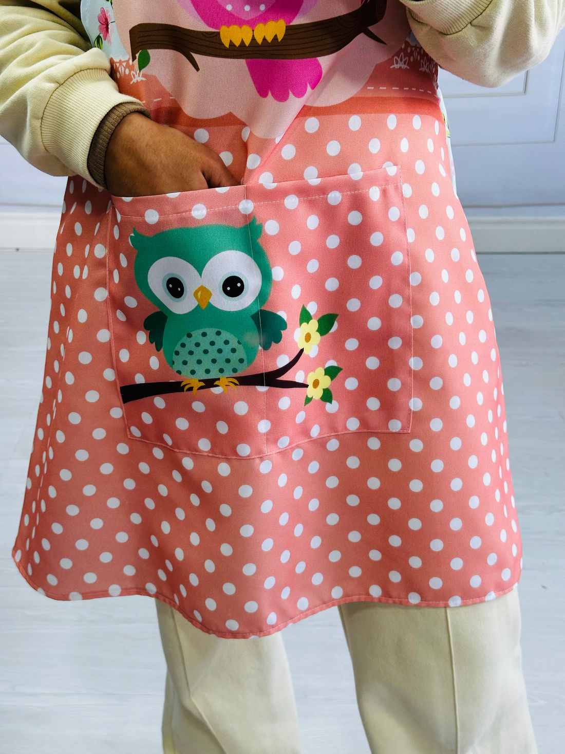 Avental Japonês Coruja Corujinha