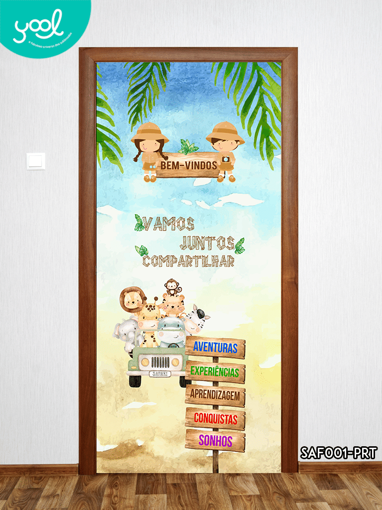 Capa de Porta Sejam Bem-Vindos Sáfari
