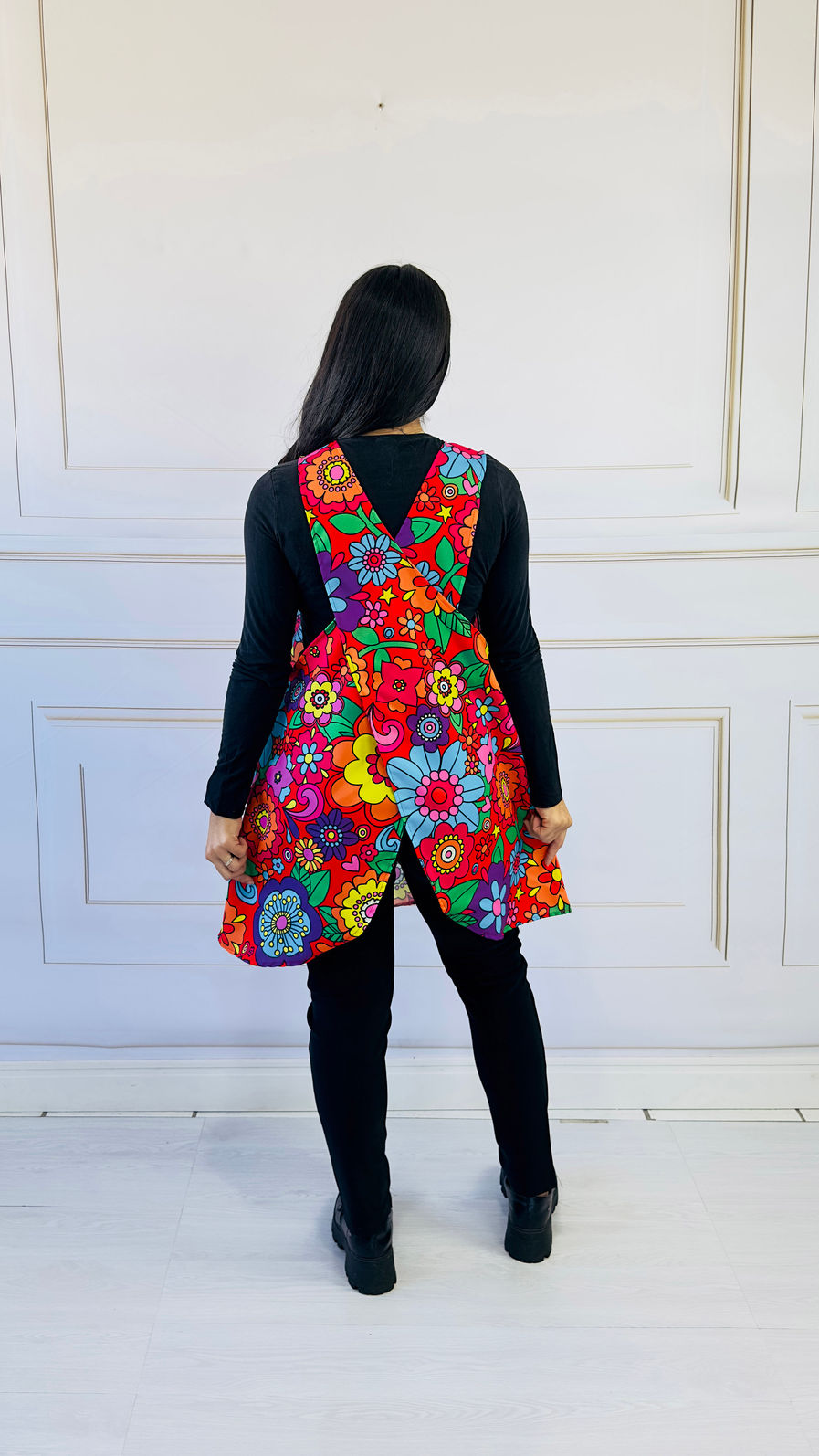 Avental Japonês Festa Junina Floral Chita Oxford Avental Japonês Festa Junina Floral Chita Oxford