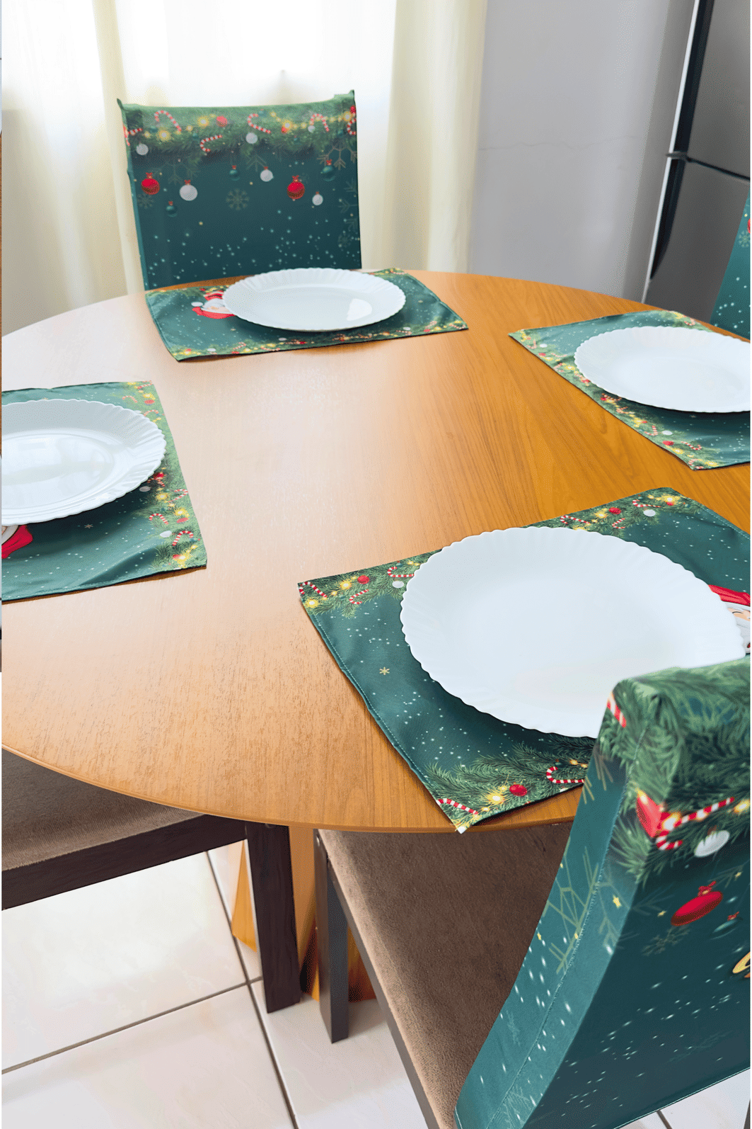 KIT 4 PEÇAS JOGO AMERICANO NATAL KIT 4 PEÇAS JOGO AMERICANO NATAL