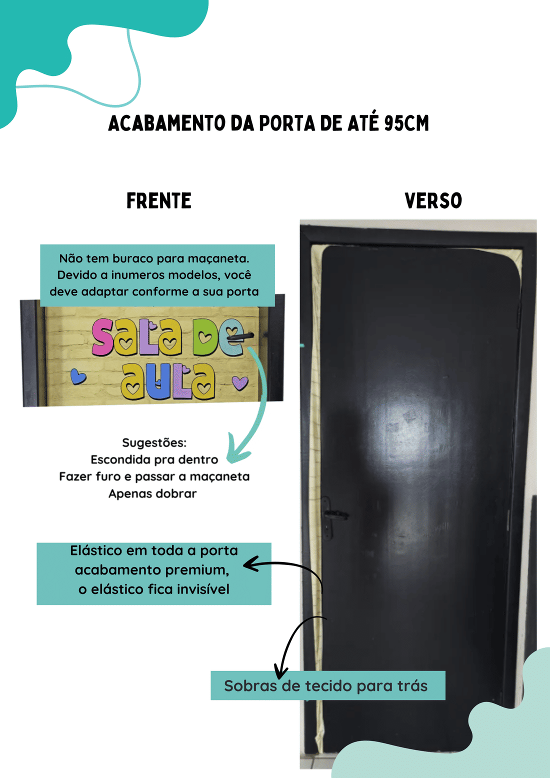 Capa de Porta Decorativa Carnaval Neon