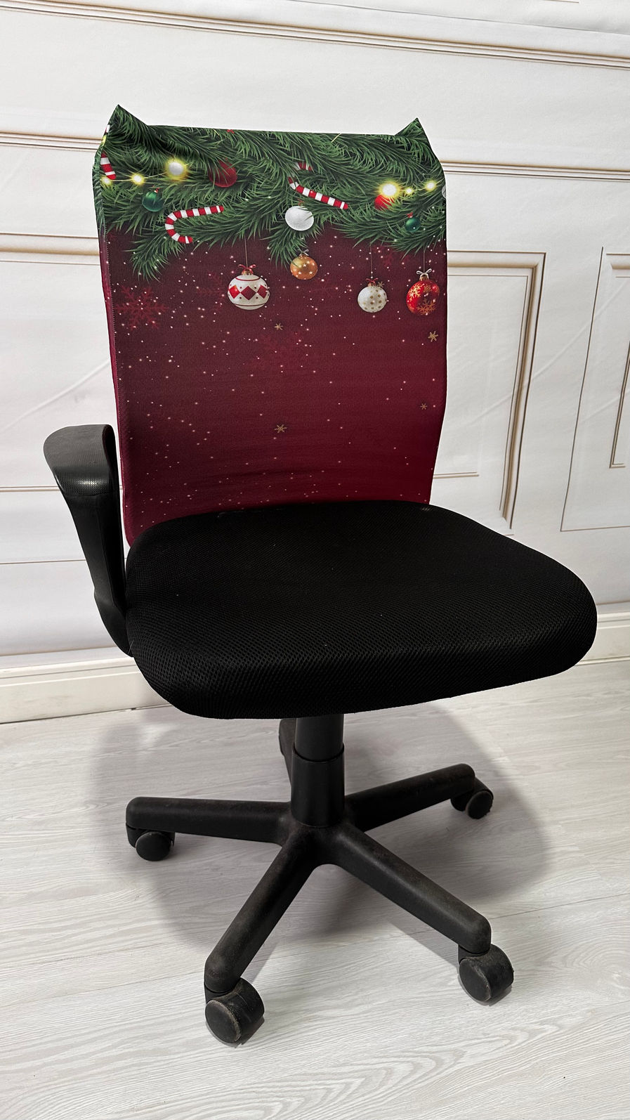 KIT COM 4 Capa de Cadeira Decorativa Natal VERMELHO KIT COM 4 Capa de Cadeira Decorativa Natal VERMELHO