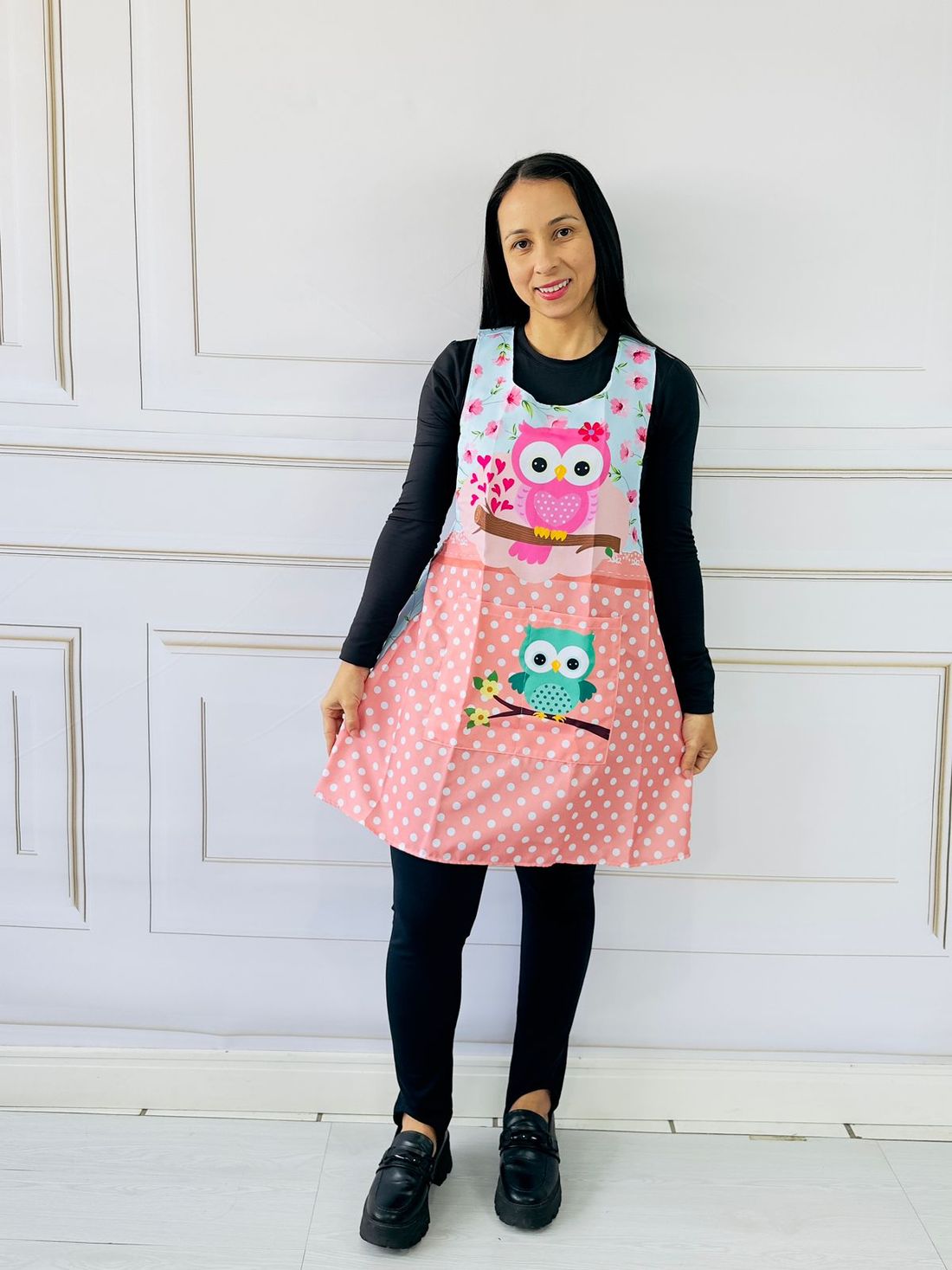 Avental Japonês Coruja Corujinha