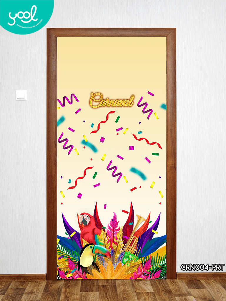 Capa de Porta Decorativa Carnaval Serpentina Capa de Porta Decorativa Carnaval Serpentina