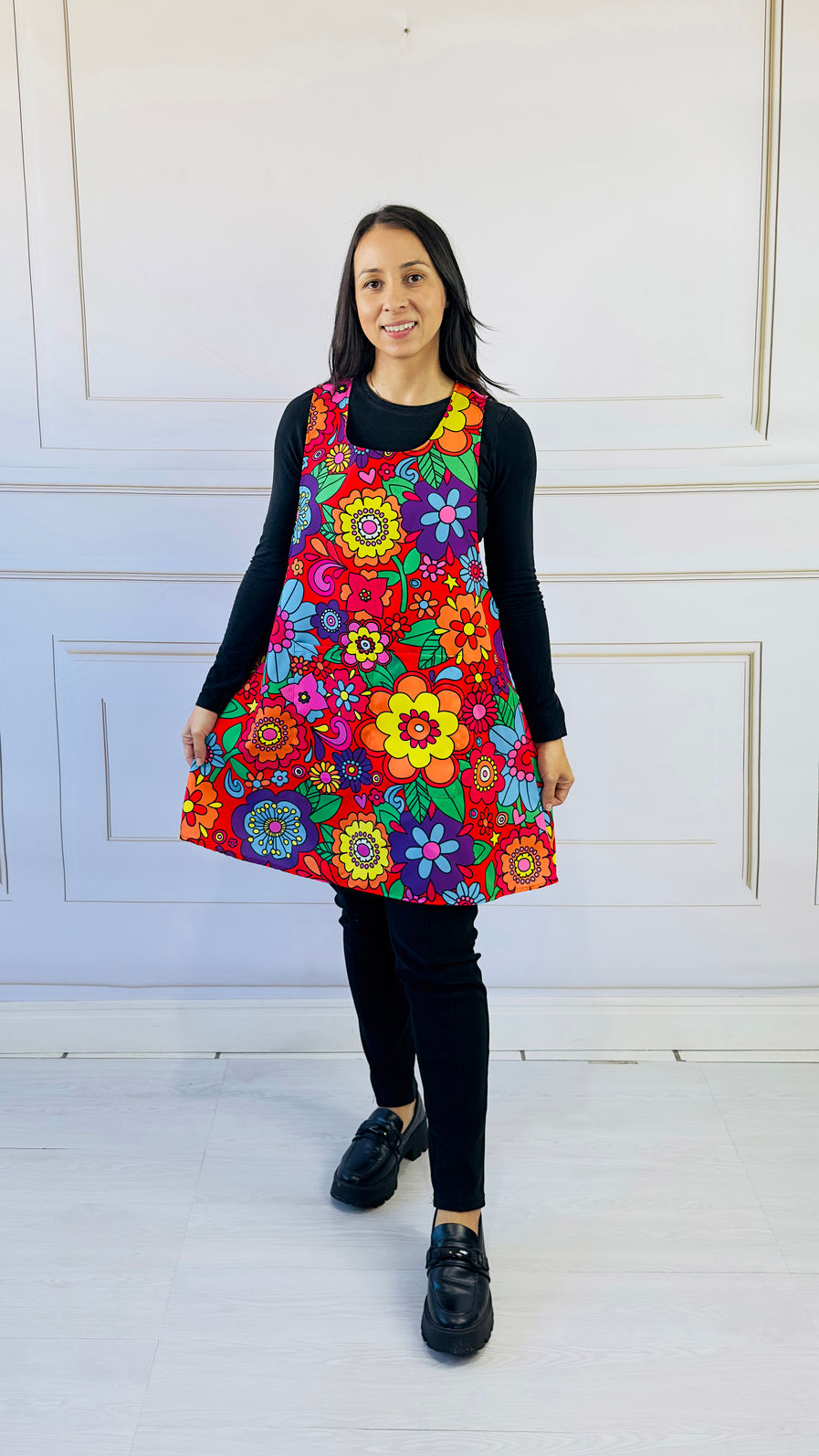 Avental Japonês Festa Junina Floral Chita Oxford Avental Japonês Festa Junina Floral Chita Oxford