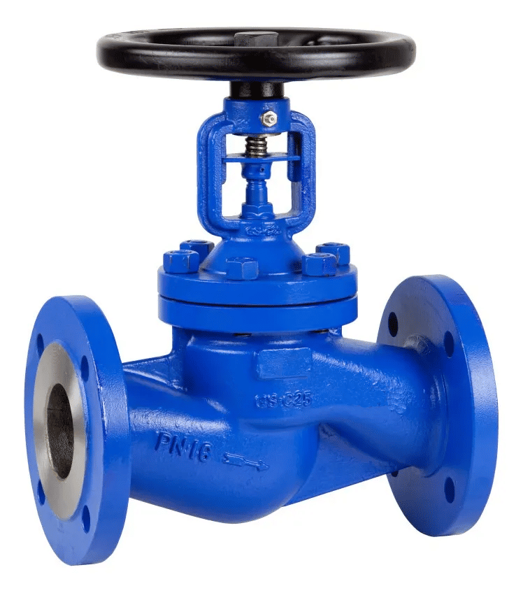 VALVULA GLOBO MANUAL CORPO GS-C25 FOLE DE VED INOX 304 FLANGE DIN PN16 VALVULA GLOBO MANUAL CORPO GS-C25 FOLE DE VED INOX 304 FLANGE DIN PN16