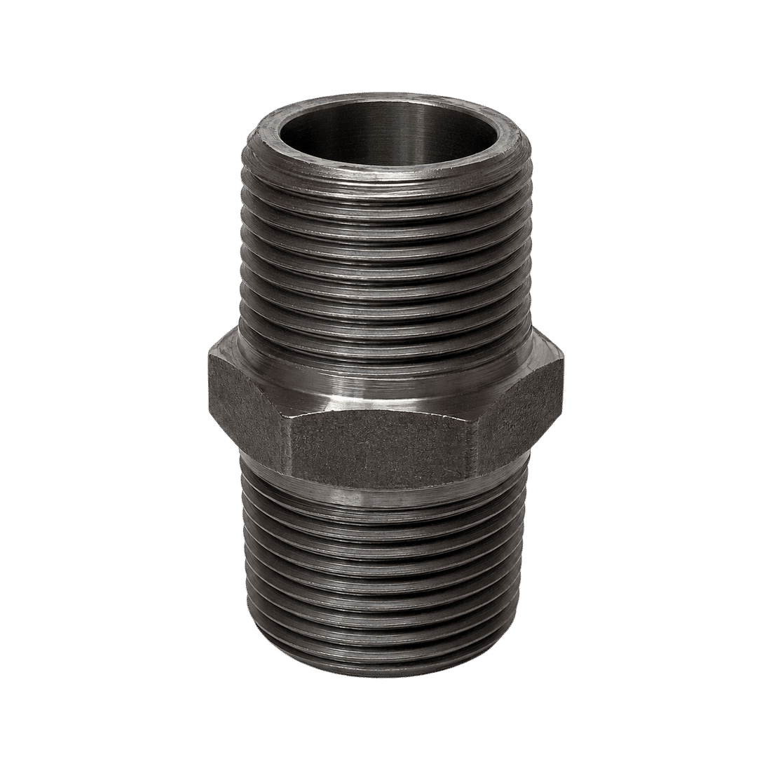 NIPLE HEXAGONAL FORJADO ACO CARBONO 3000 LBS NPT