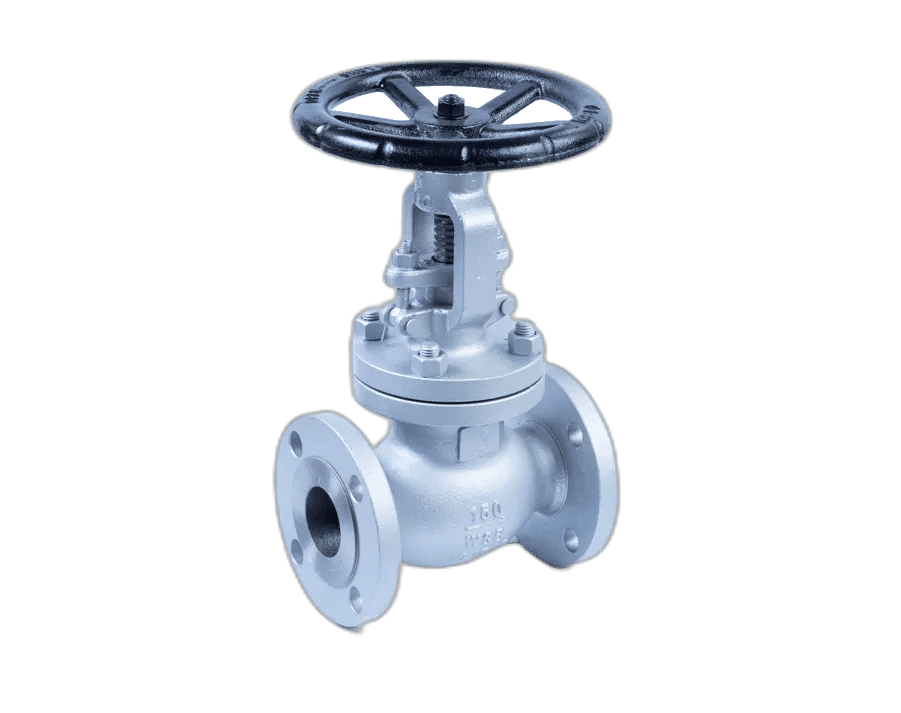 VALVULA GLOBO MANUAL CORPO WCB INTERNO INOX FLANGE ANSI 150LBS