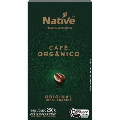 CAFÉ ORGÂNICO TORRADO E MOIDO ORIGINAL NATIVE 250G CAFÉ ORGÂNICO TORRADO E MOIDO ORIGINAL NATIVE 250G