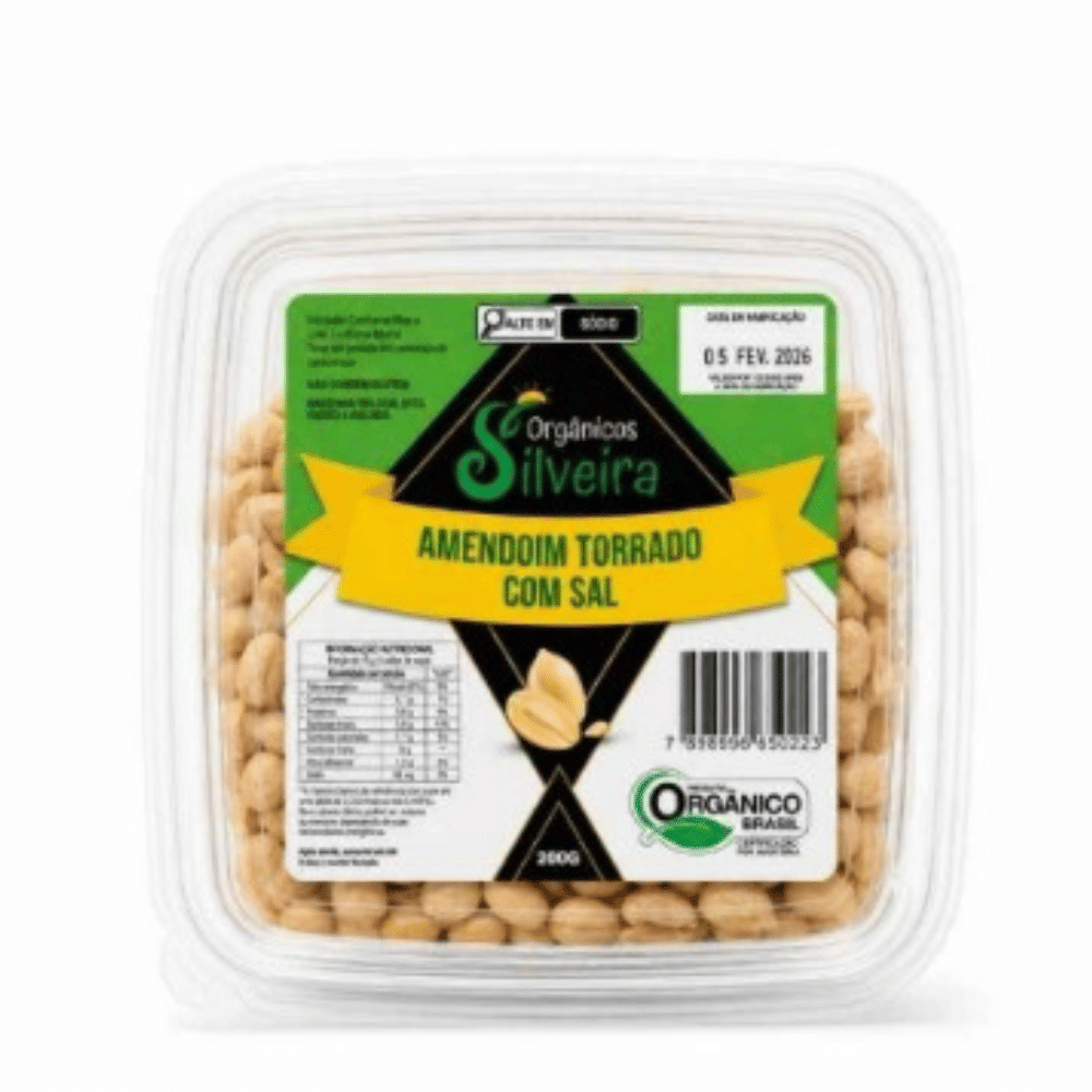 Amendoim Torrado com SAL Orgânicos Silveira 200g Amendoim Torrado com SAL Orgânicos Silveira 200g