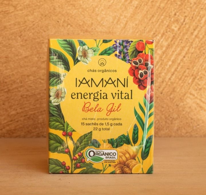 Chá Orgânico Energia Vital IAMANÍ - 15 sachês