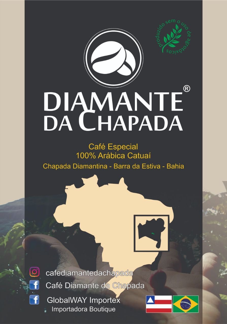 Café Agroflorestal Diamante da Chapada MOÍDO GRANEL – 100g Café Agroflorestal Diamante da Chapada MOÍDO GRANEL – 100g