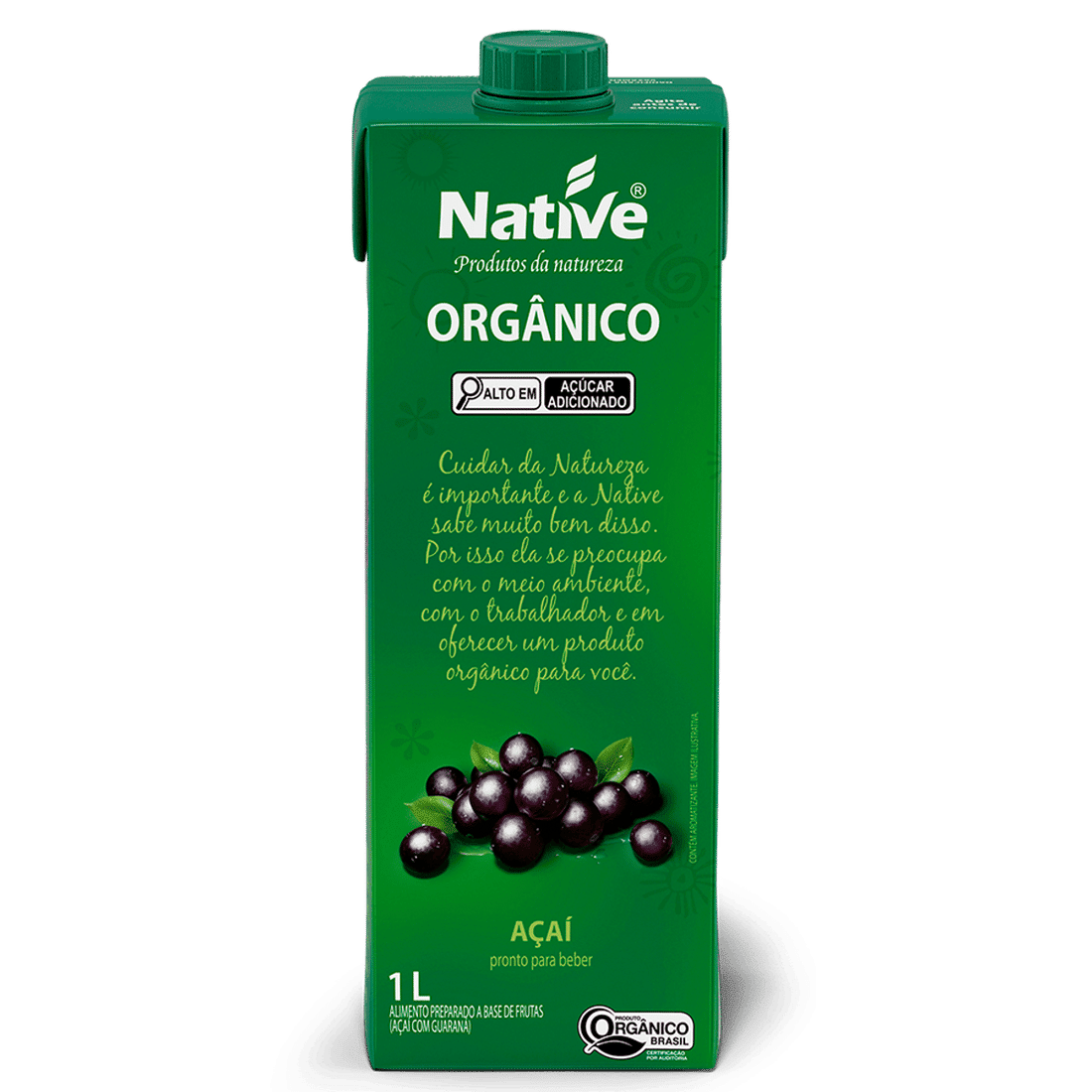 Açaí com Guaraná Orgânico Native 1L