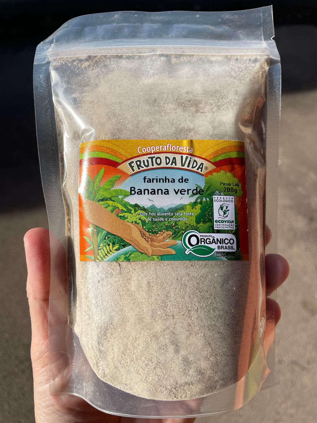 Farinha de Banana Verde Orgânica Cooperafloresta 200g