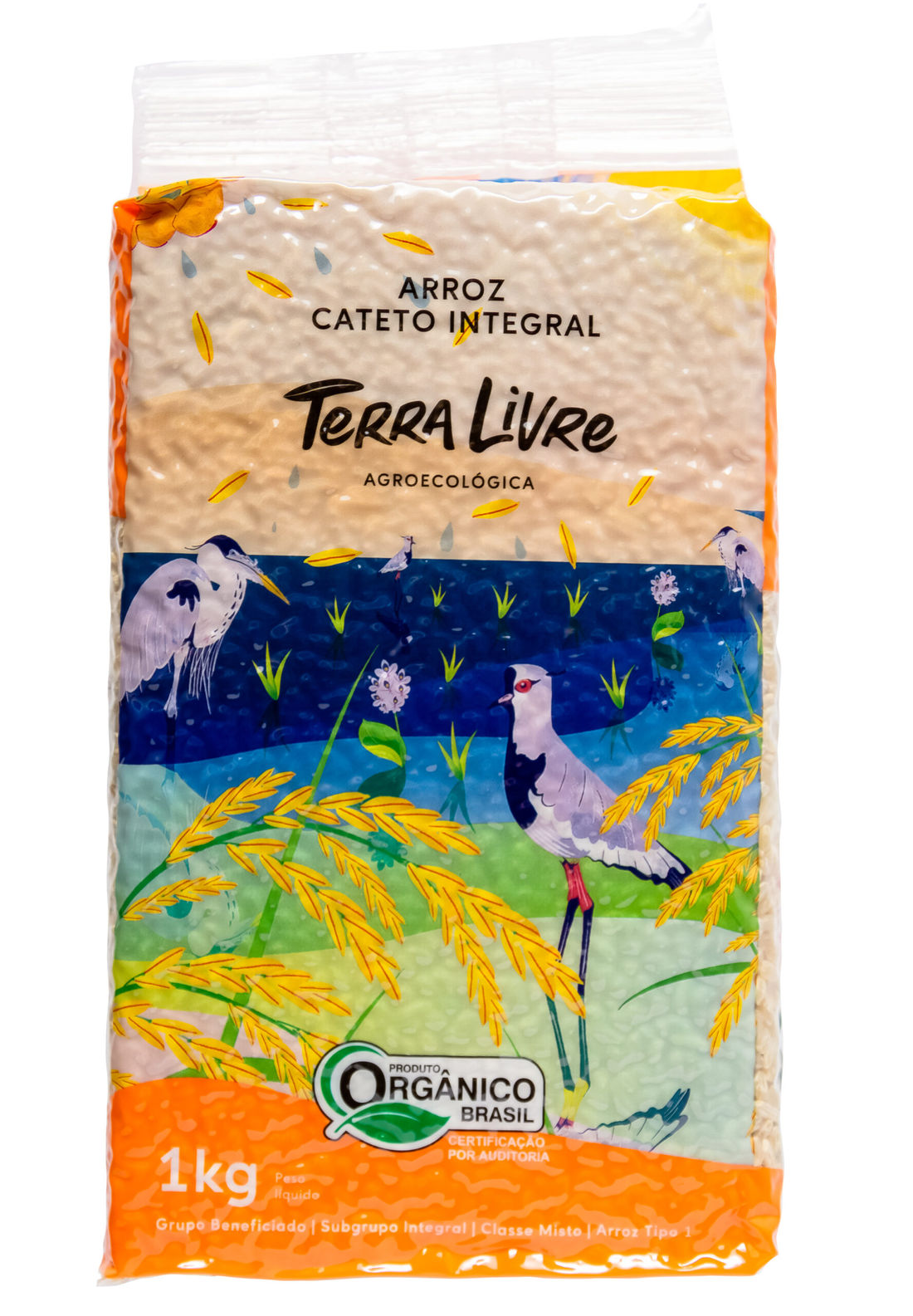 Arroz Cateto Integral Orgânico Terra Livre - 1kg Arroz Cateto Integral Orgânico Terra Livre - 1kg