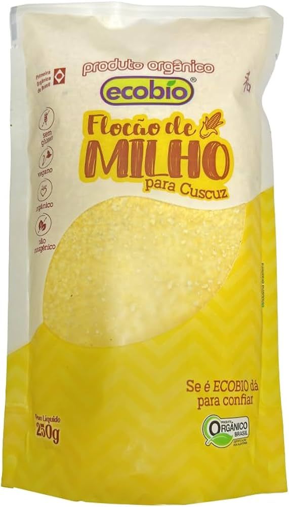 Flocão de Milho para Cuscuz Orgânico ECOBIO - 250g Flocão de Milho para Cuscuz Orgânico ECOBIO - 250g