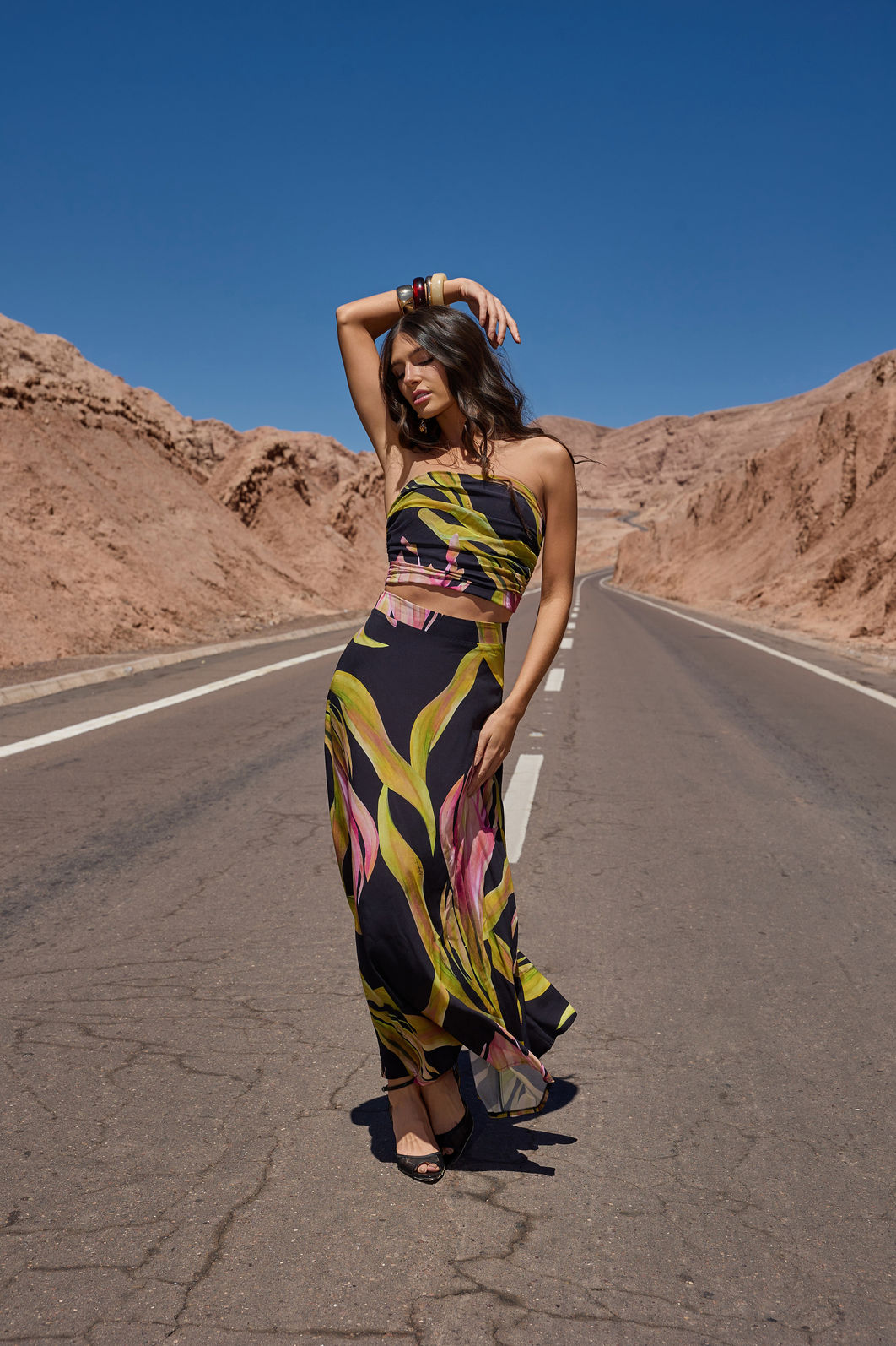 Saia Longa Estampa Exclusiva Saia Longa Estampa Exclusiva