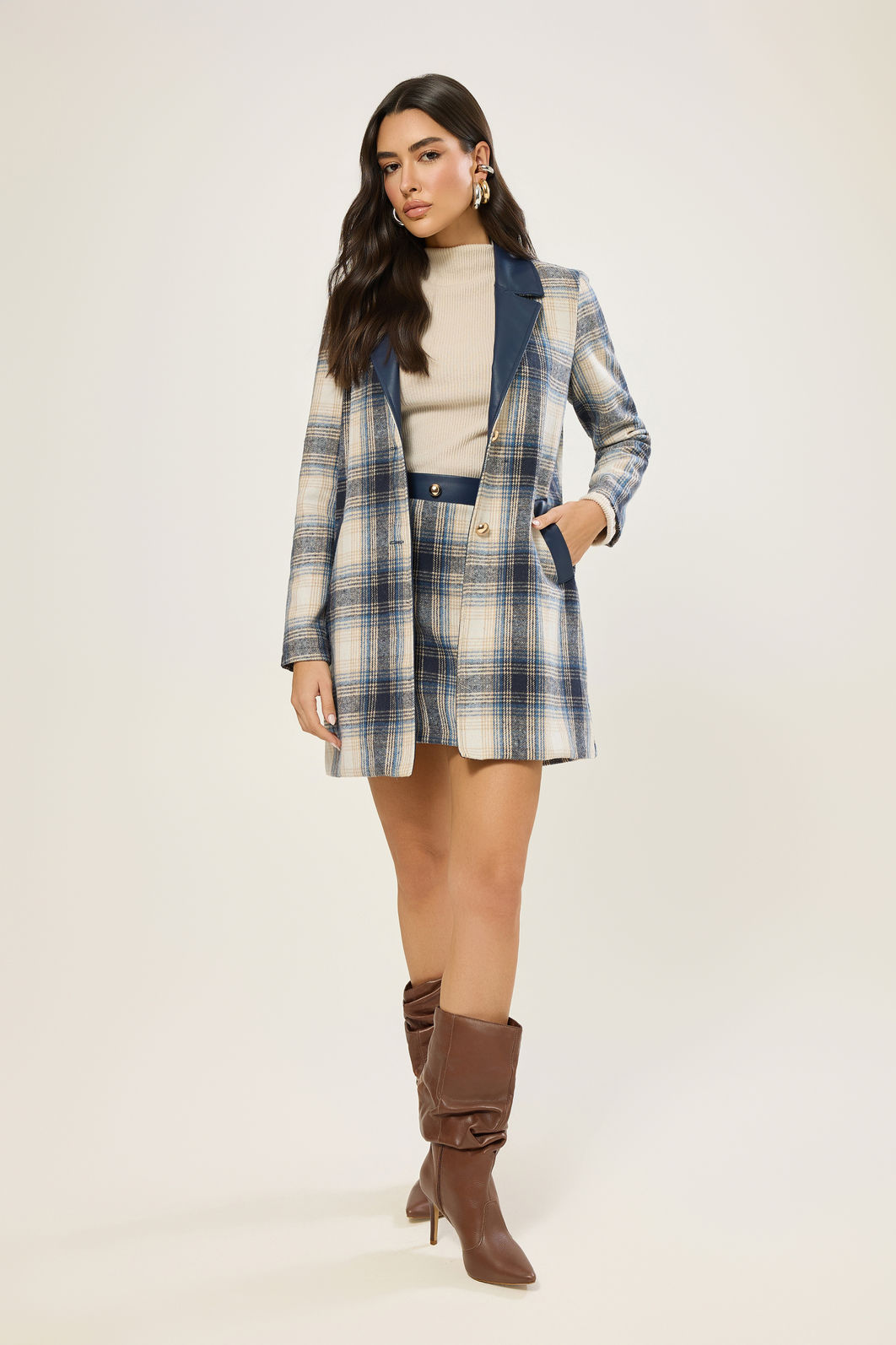 Sobretudo Xadrez com Mistura Sobretudo Xadrez com Mistura