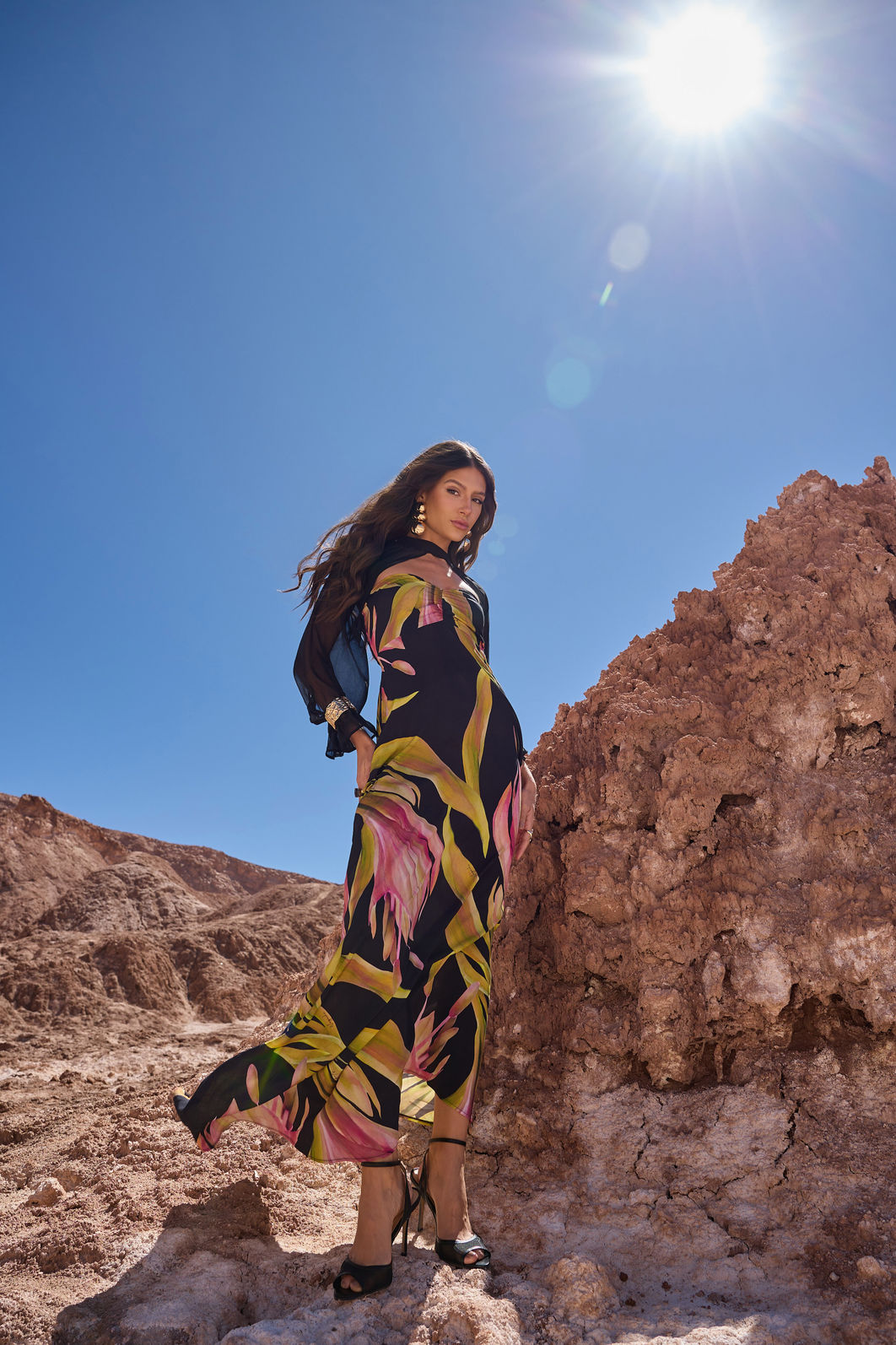 Vestido Longo Estampa Exclusiva Vestido Longo Estampa Exclusiva