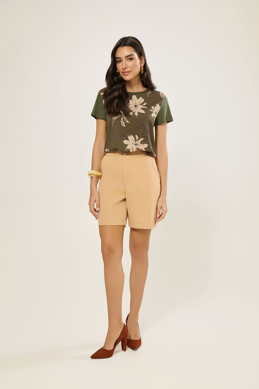 Blusa com Estampa Flowers Blusa com Estampa Flowers