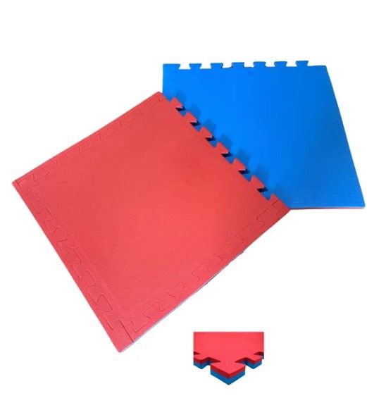Tatame / Placa EVA 100 x 100 x 2cm - Bicolor (Azul/Vermelho)