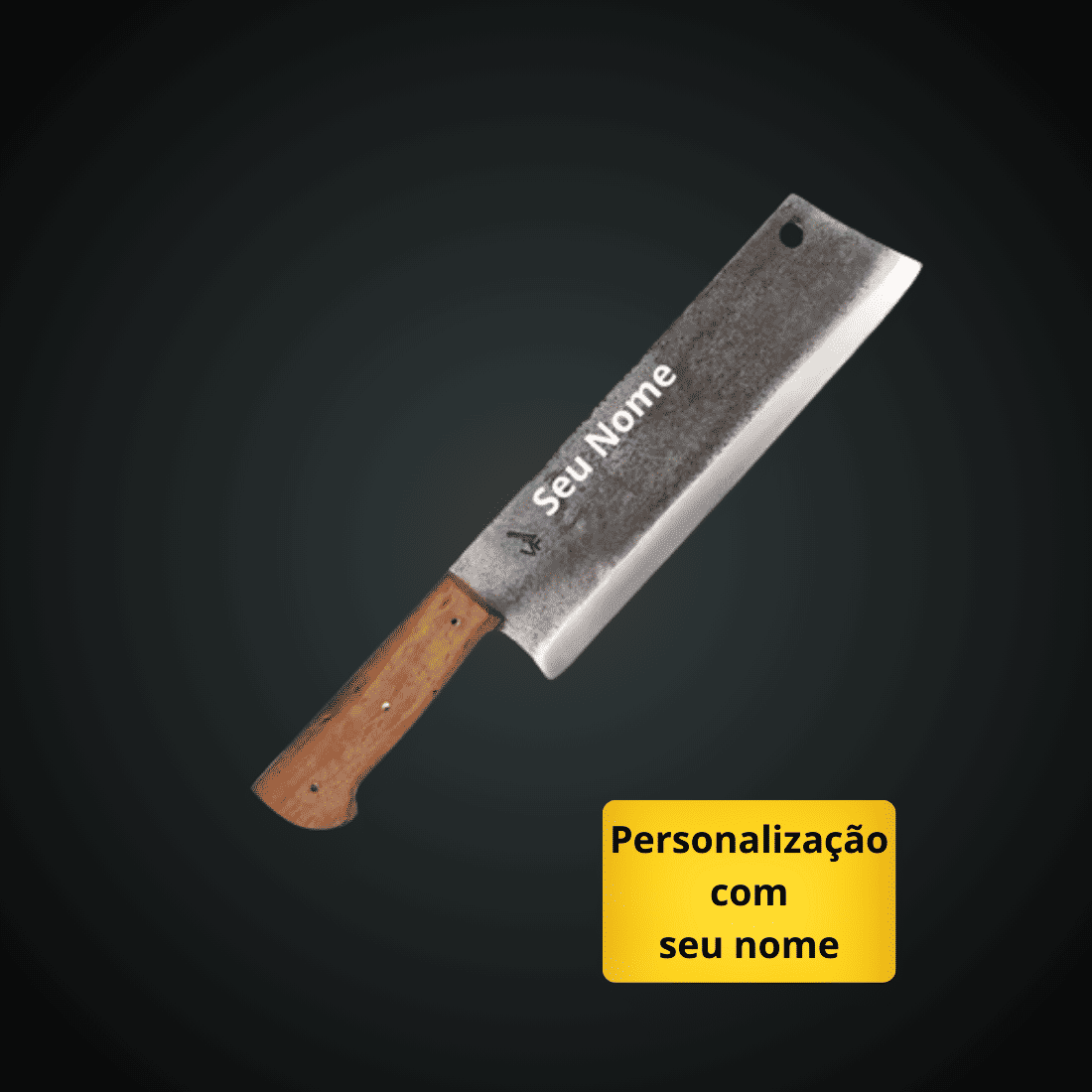 Cutelo Machete VF 10“ Aço Carbono 1070 - Brut Forj - 5mm - Cabo Madeira Guajuvira