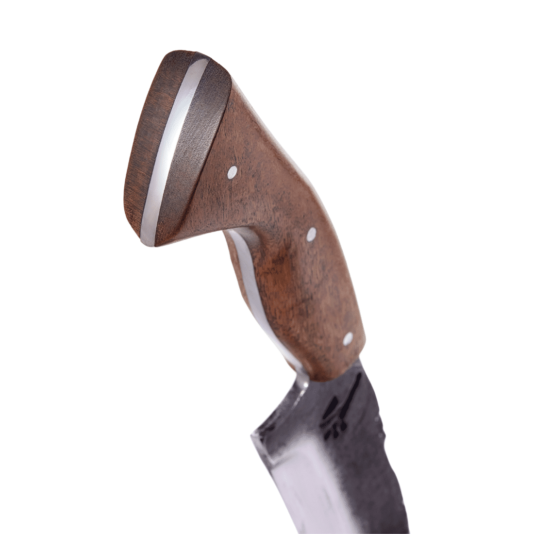 Faca Churrasco Campeira 8" VF Aço Carbono 1070 - Brut Forj - Cabo em Madeira Nobre