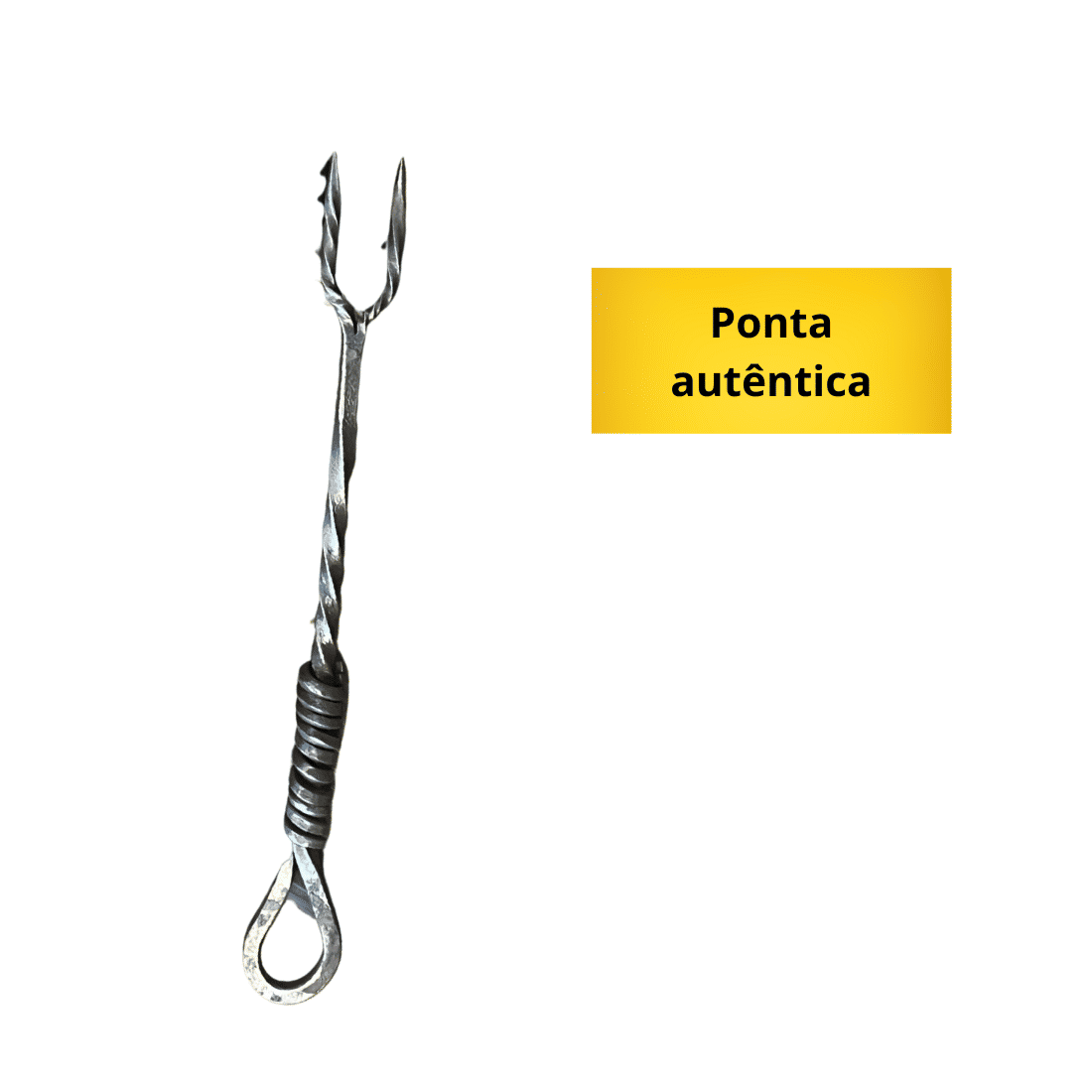 Garfo Forjado Rústico Torcido 100% carbono