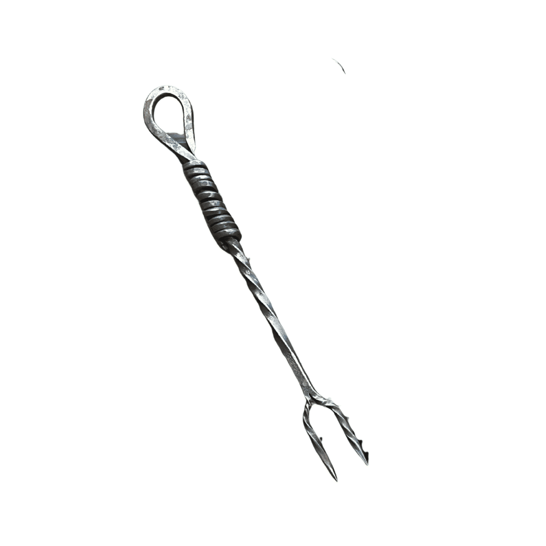 Garfo Forjado Rústico Torcido 100% carbono