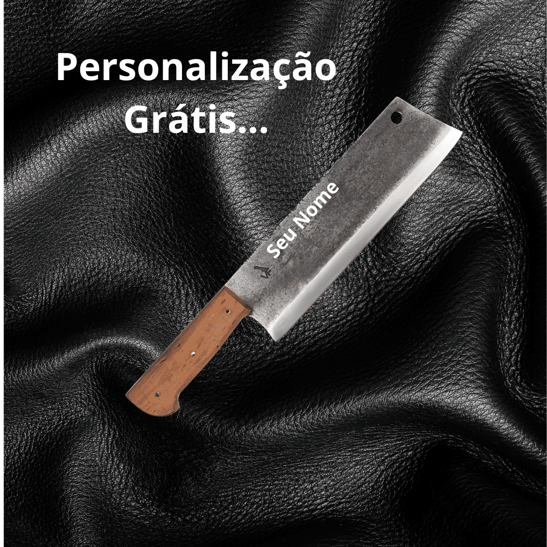 Cutelo Machete VF 10“ Aço Carbono 1070 - Brut Forj - 5mm - Cabo Madeira Guajuvira Cutelo Machete VF 10“ Aço Carbono 1070 - Brut Forj - 5mm - Cabo Madeira Guajuvira