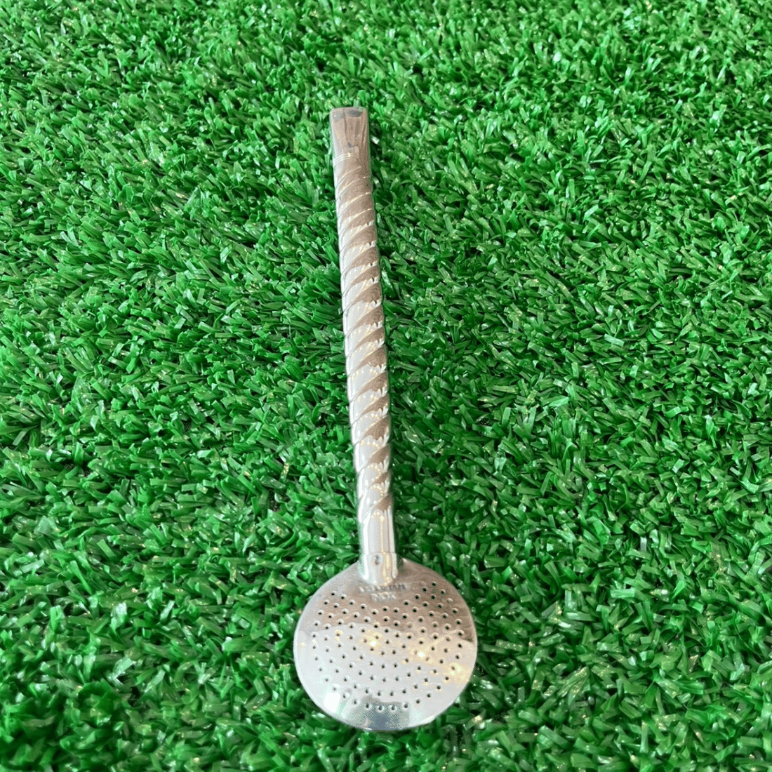 Bomba Chimarrão Torcida inox s/bocal s/rosca - 22cm