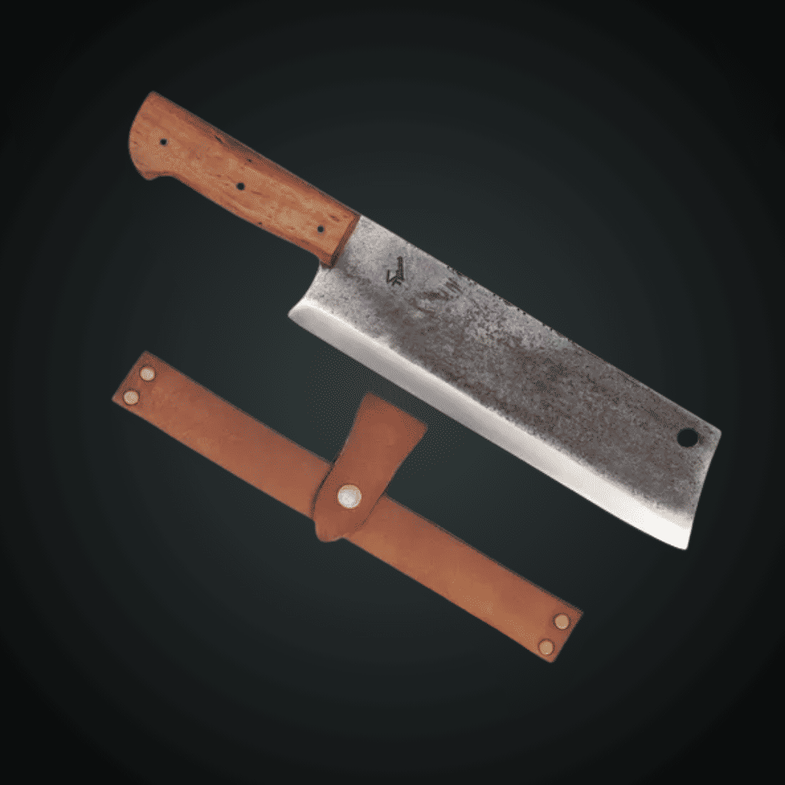 Cutelo Machete VF 10“ Aço Carbono 1070 - Brut Forj - 5mm - Cabo Madeira Guajuvira