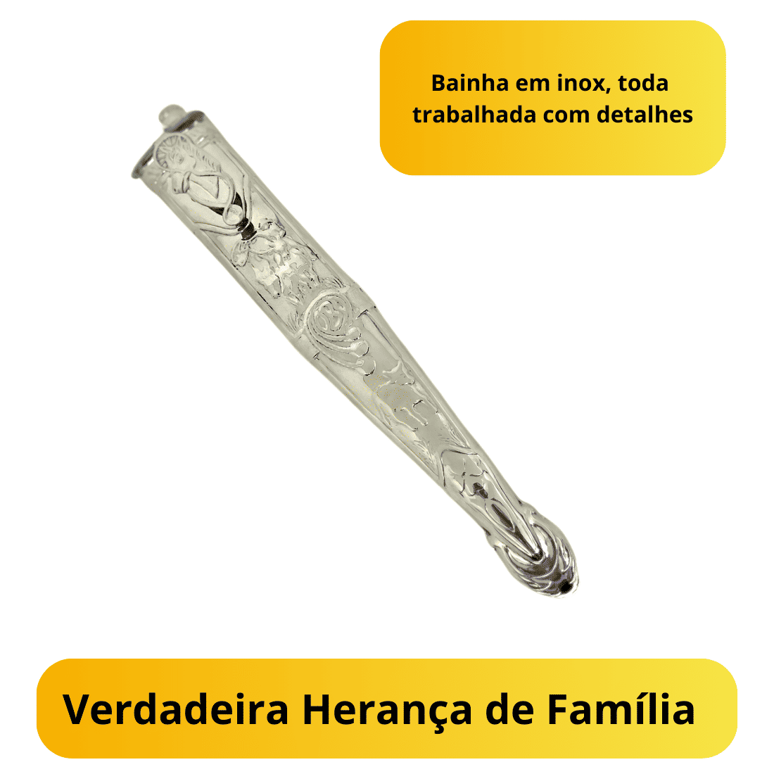 Faca Churrasco 9“ VF Prateada Tradição Centenaria Aço Inox 420c Faca Churrasco 9“ VF Prateada Tradição Centenaria Aço Inox 420c