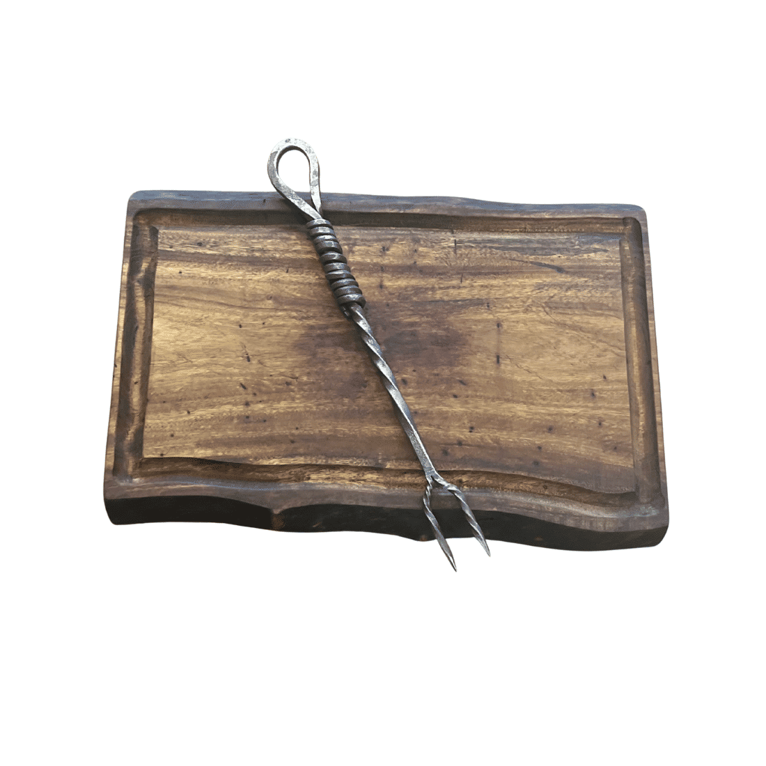 Garfo Forjado Rústico Torcido 100% carbono